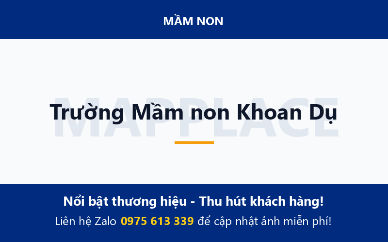 Trường Mầm non Khoan Dụ