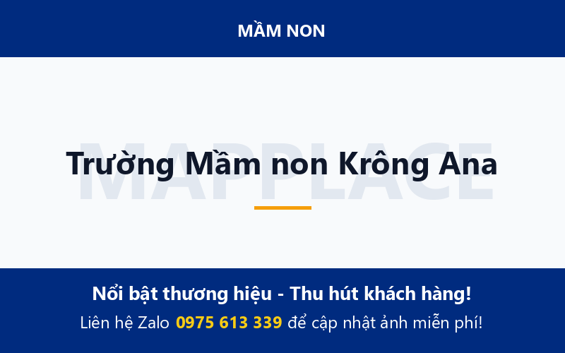 Trường Mầm non Krông Ana