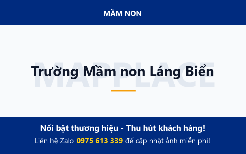 Trường Mầm non Láng Biển