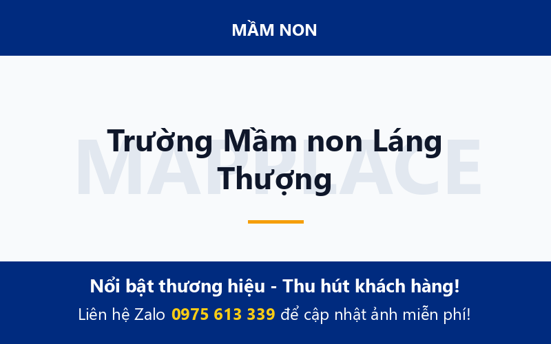 Trường Mầm non Láng Thượng