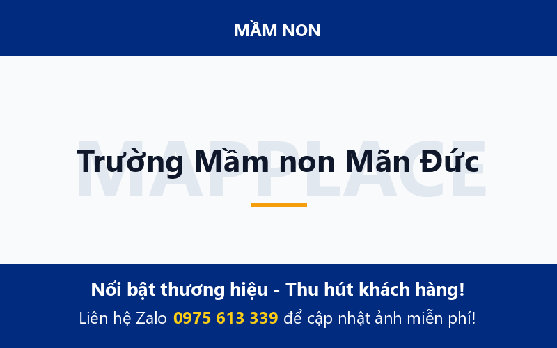 Trường Mầm non Mãn Đức