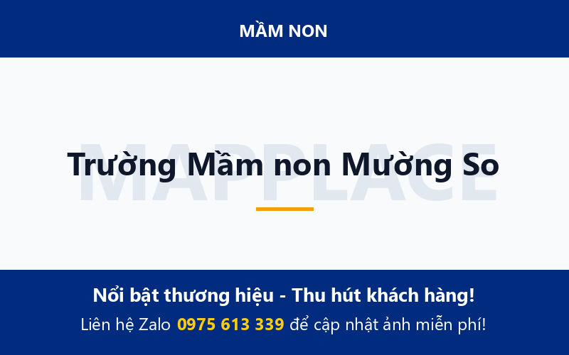 Trường Mầm non Mường So