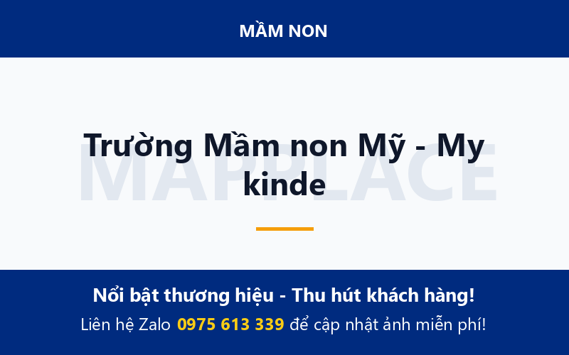 Trường Mầm non Mỹ - My kinde