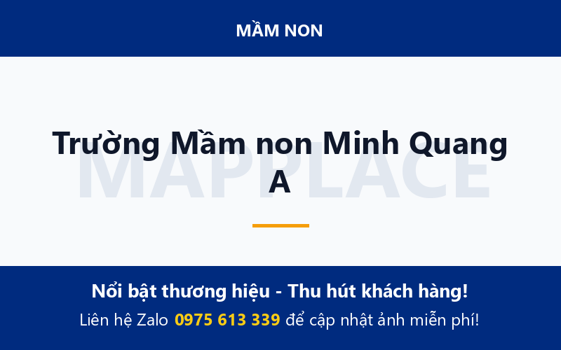 Trường Mầm non Minh Quang A
