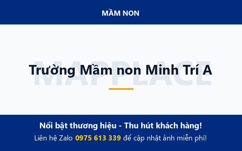 Trường Mầm non Minh Trí A