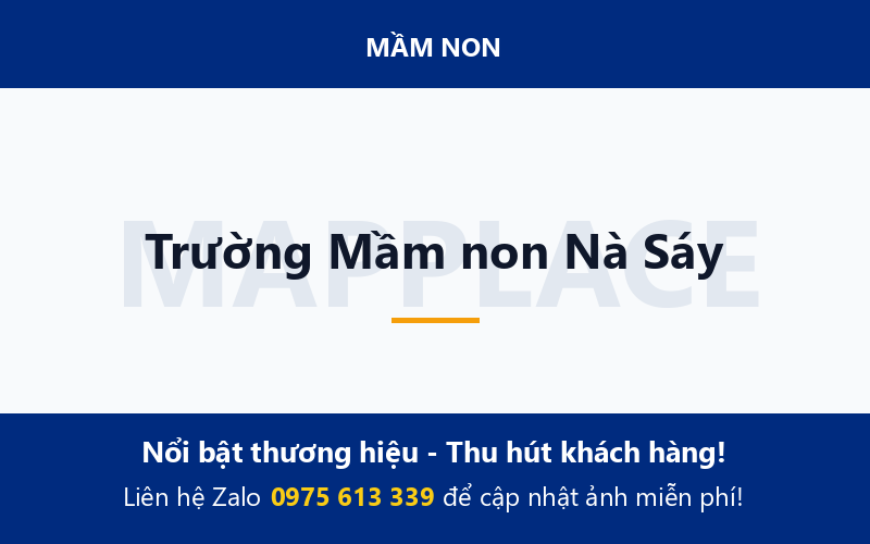 Trường Mầm non Nà Sáy