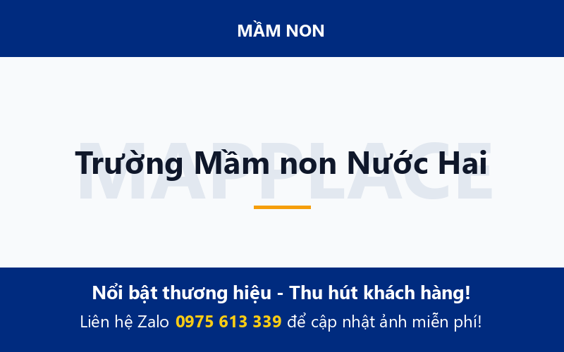 Trường Mầm non Nước Hai
