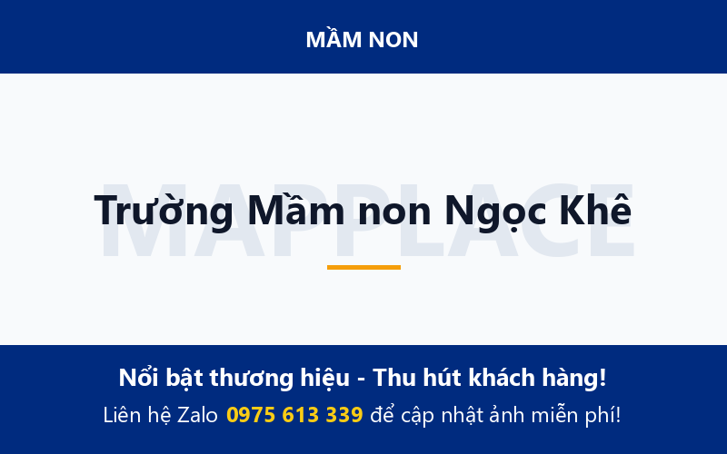 Trường Mầm non Ngọc Khê