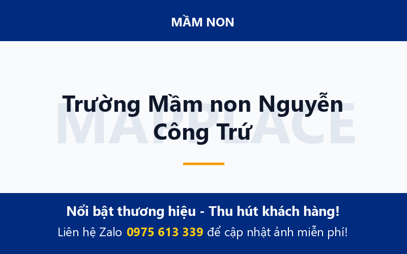 Trường Mầm non Nguyễn Công Trứ