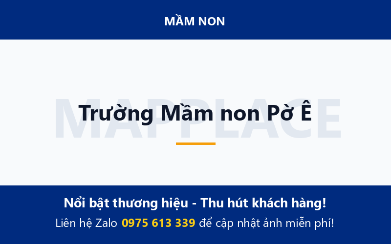 Trường Mầm non Pờ Ê
