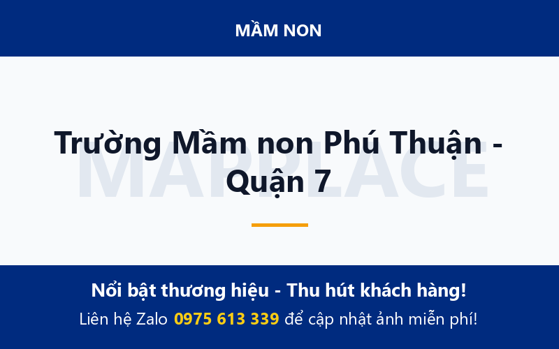 Trường Mầm non Phú Thuận - Quận 7