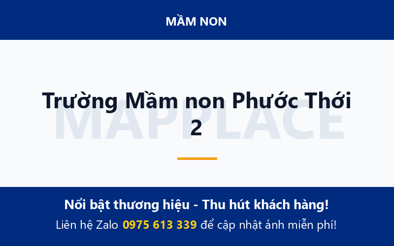Trường Mầm non Phước Thới 2