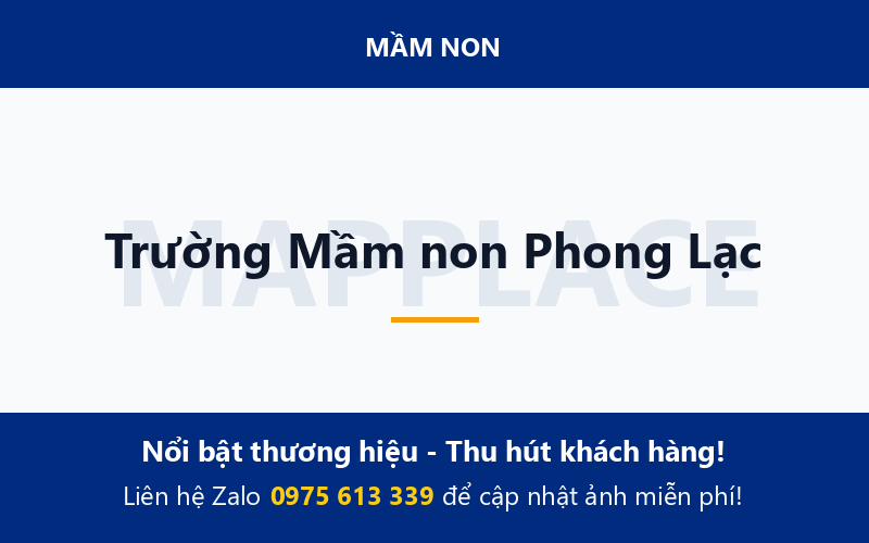 Trường Mầm non Phong Lạc
