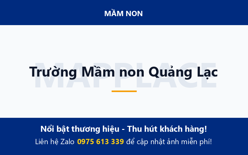 Trường Mầm non Quảng Lạc