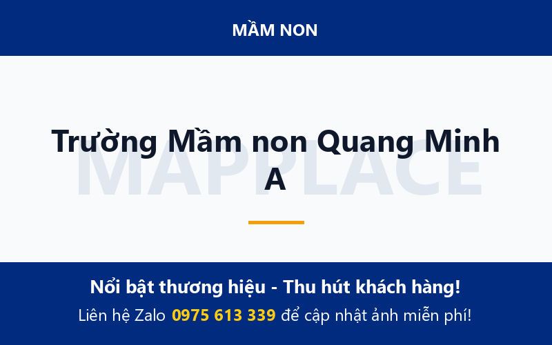 Trường Mầm non Quang Minh A