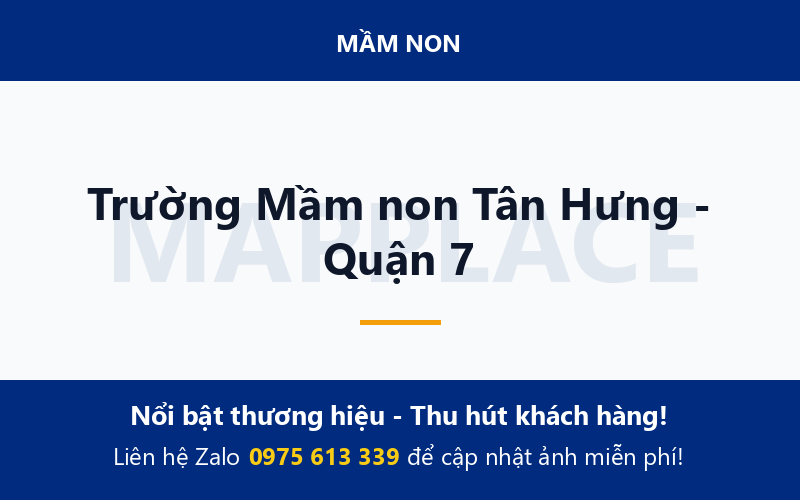 Trường Mầm non Tân Hưng - Quận 7