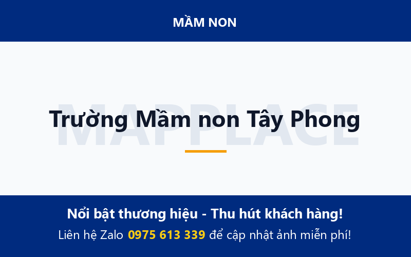 Trường Mầm non Tây Phong