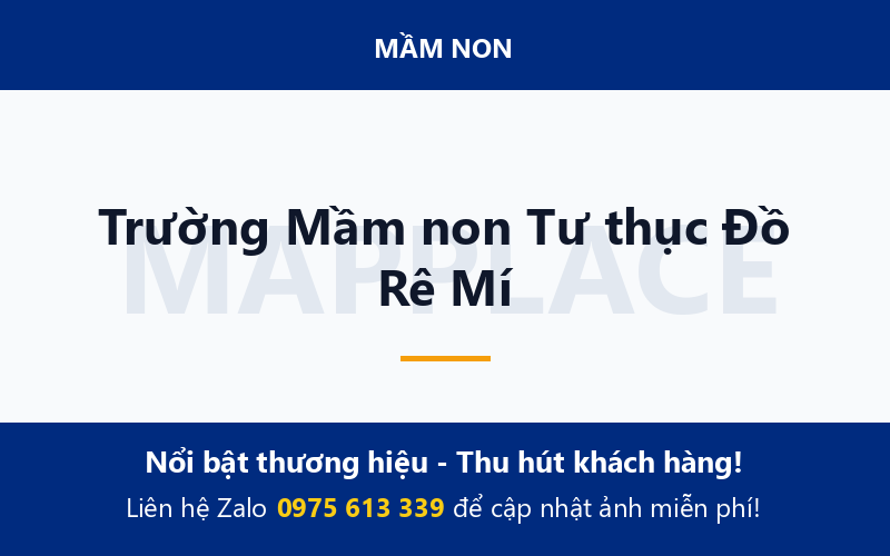 Trường Mầm non Tư thục Đồ Rê Mí