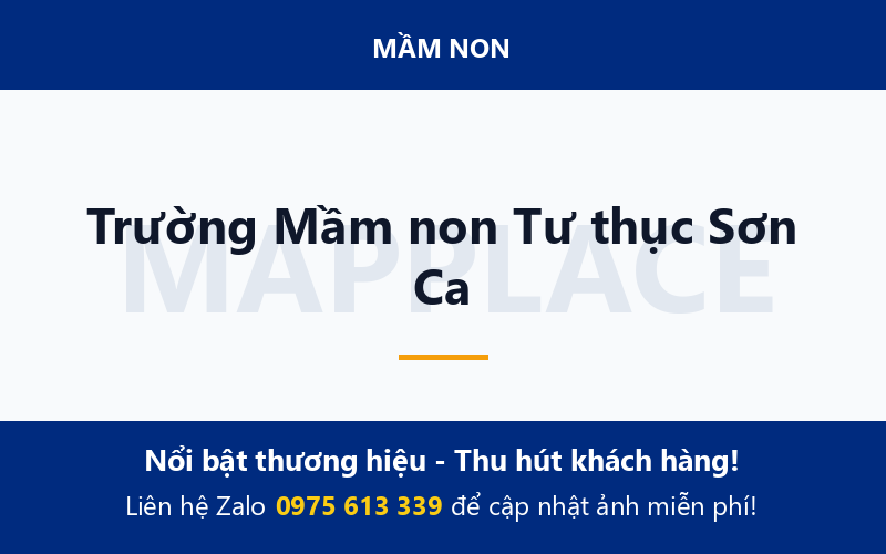 Trường Mầm non Tư thục Sơn Ca
