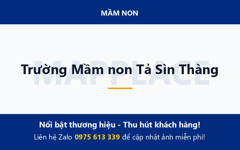 Trường Mầm non Tả Sìn Thàng
