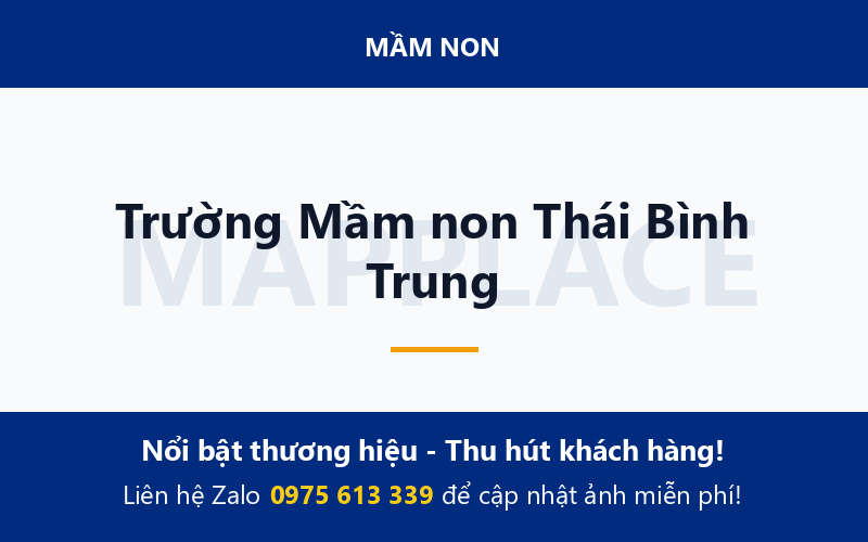 Trường Mầm non Thái Bình Trung