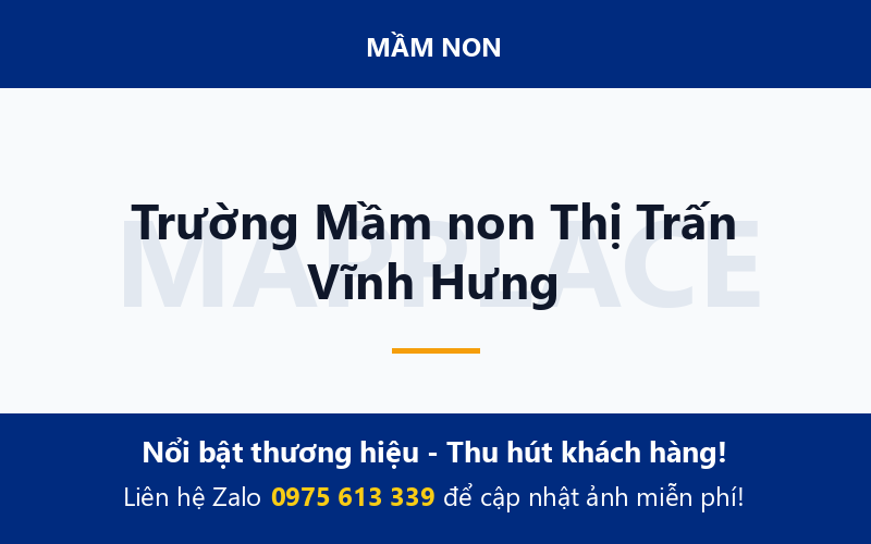 Trường Mầm non Thị Trấn Vĩnh Hưng