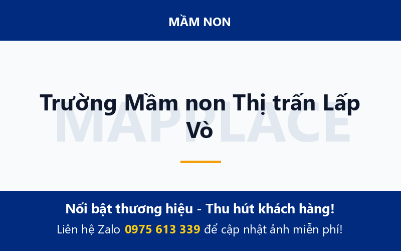 Trường Mầm non Thị trấn Lấp Vò