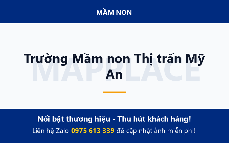 Trường Mầm non Thị trấn Mỹ An