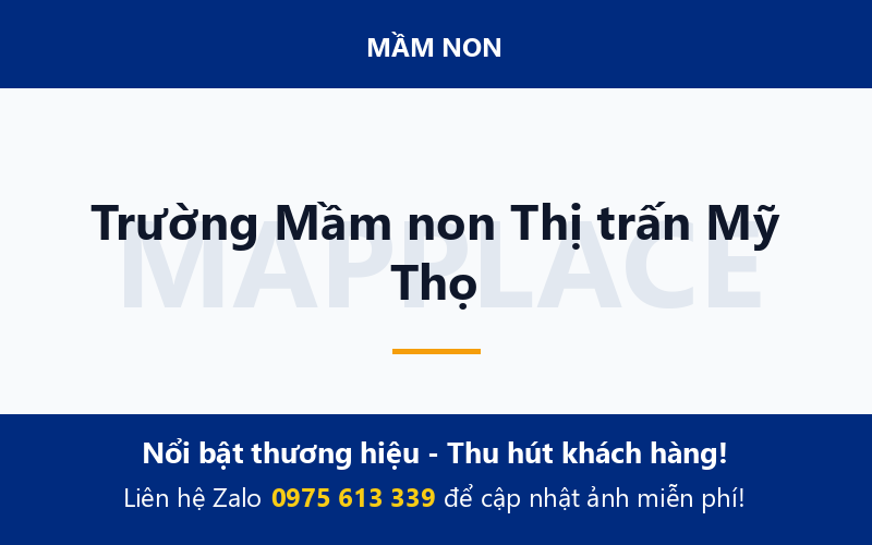 Trường Mầm non Thị trấn Mỹ Thọ