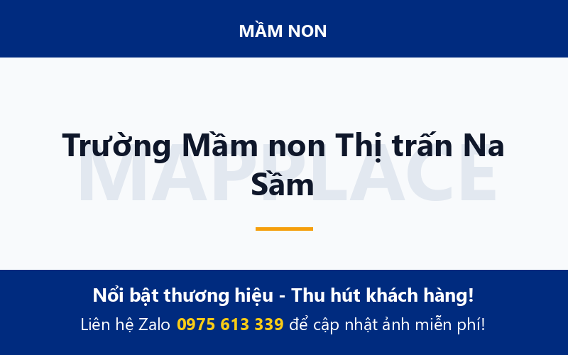 Trường Mầm non Thị trấn Na Sầm