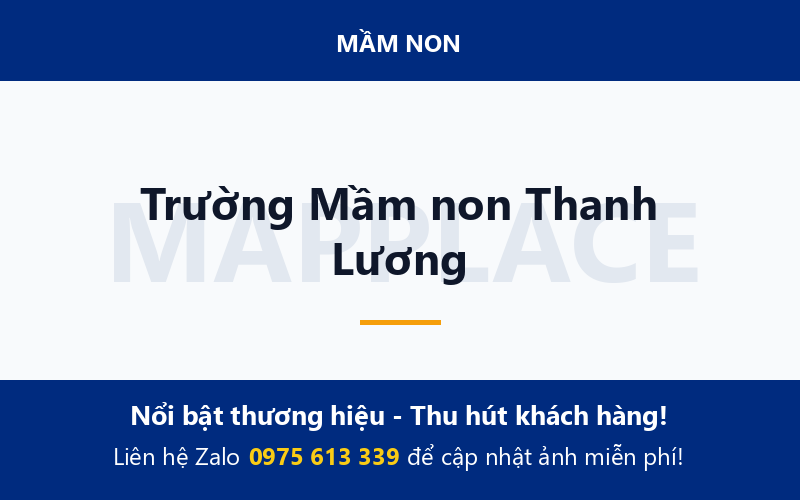 Trường Mầm non Thanh Lương