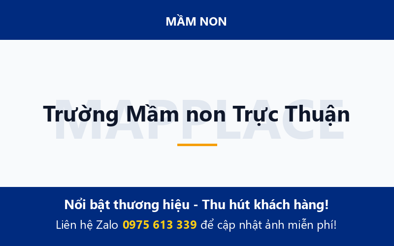 Trường Mầm non Trực Thuận