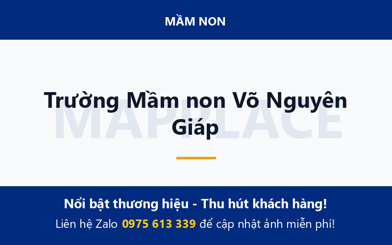 Trường Mầm non Võ Nguyên Giáp