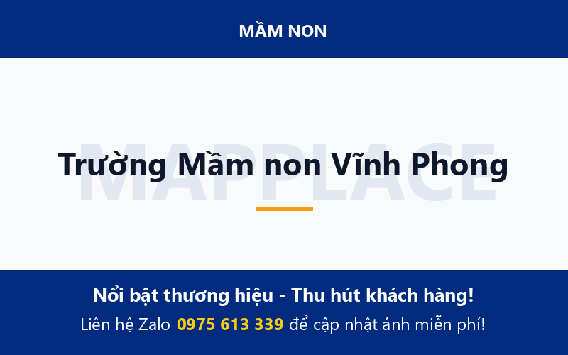 Trường Mầm non Vĩnh Phong