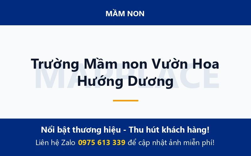Trường Mầm non Vườn Hoa Hướng Dương