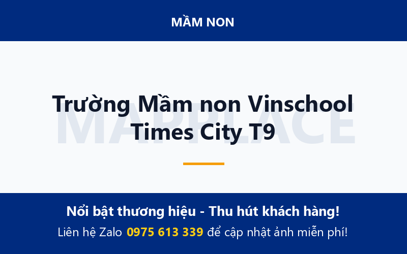 Trường Mầm non Vinschool Times City T9