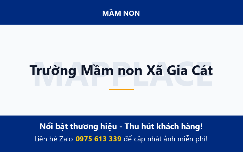 Trường Mầm non Xã Gia Cát