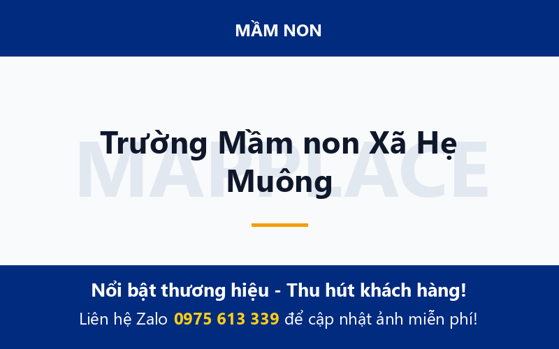 Trường Mầm non Xã Hẹ Muông