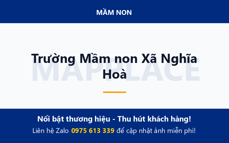 Trường Mầm non Xã Nghĩa Hoà