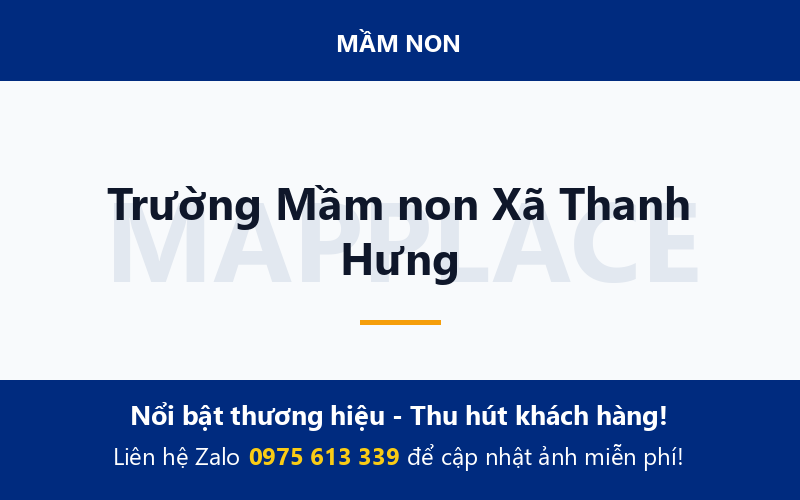 Trường Mầm non Xã Thanh Hưng