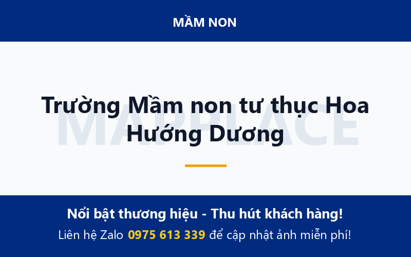 Trường Mầm non tư thục Hoa Hướng Dương