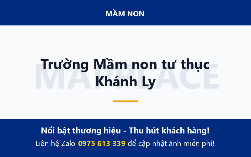 Trường Mầm non tư thục Khánh Ly