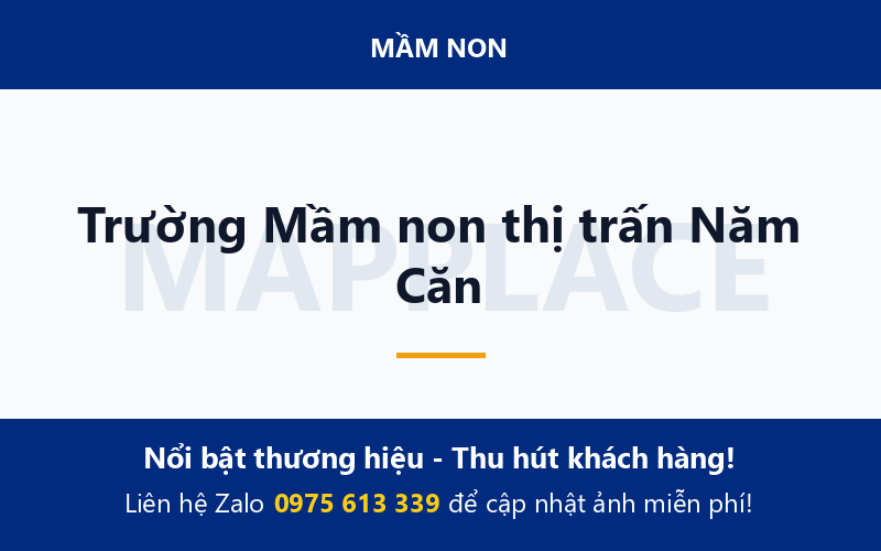 Trường Mầm non thị trấn Năm Căn