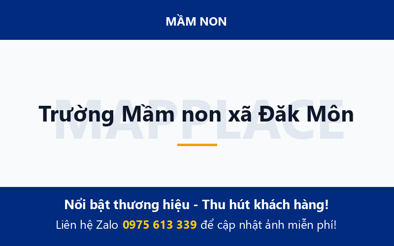 Trường Mầm non xã Đăk Môn