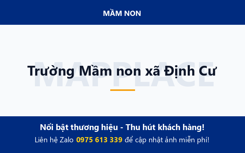 Trường Mầm non xã Định Cư