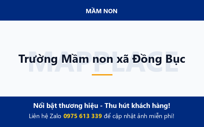 Trường Mầm non xã Đồng Bục