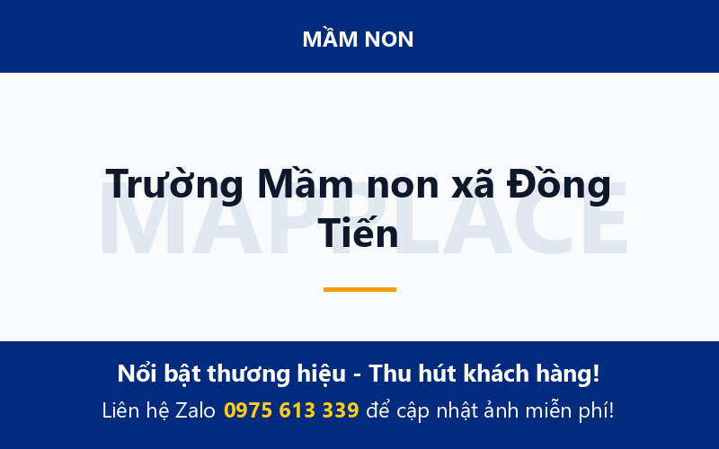 Trường Mầm non xã Đồng Tiến