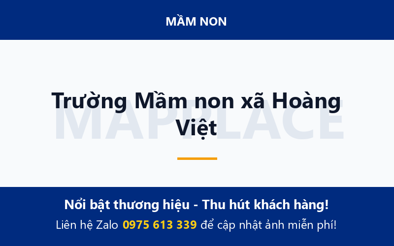 Trường Mầm non xã Hoàng Việt