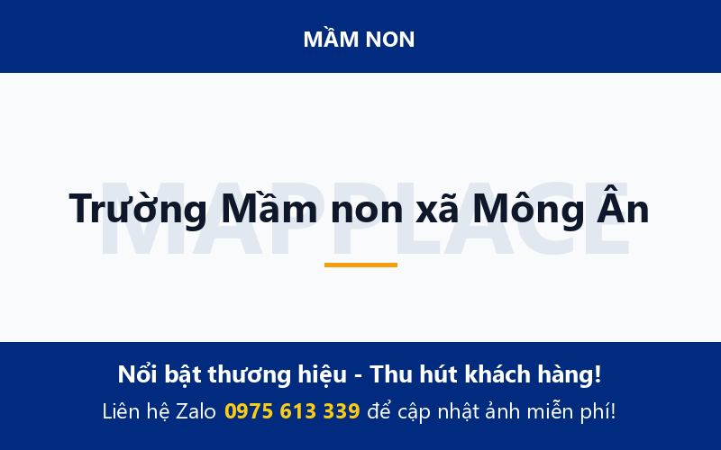 Trường Mầm non xã Mông Ân