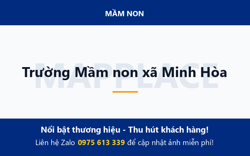 Trường Mầm non xã Minh Hòa